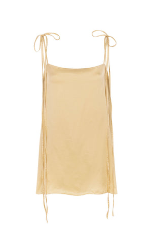 Top Cetim - Amarelo Manteiga