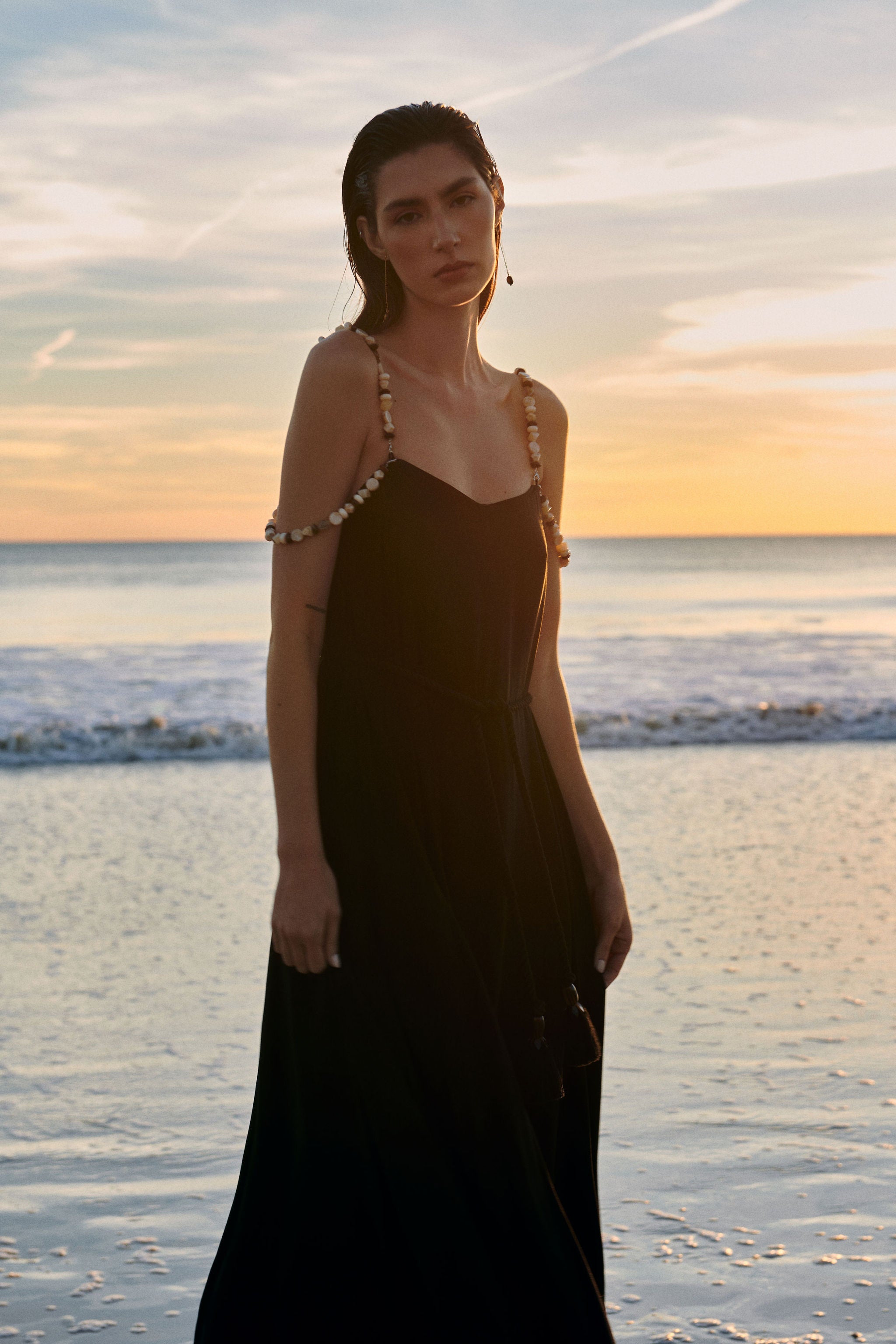 Vestido Maxi Reversível - Preto/verde