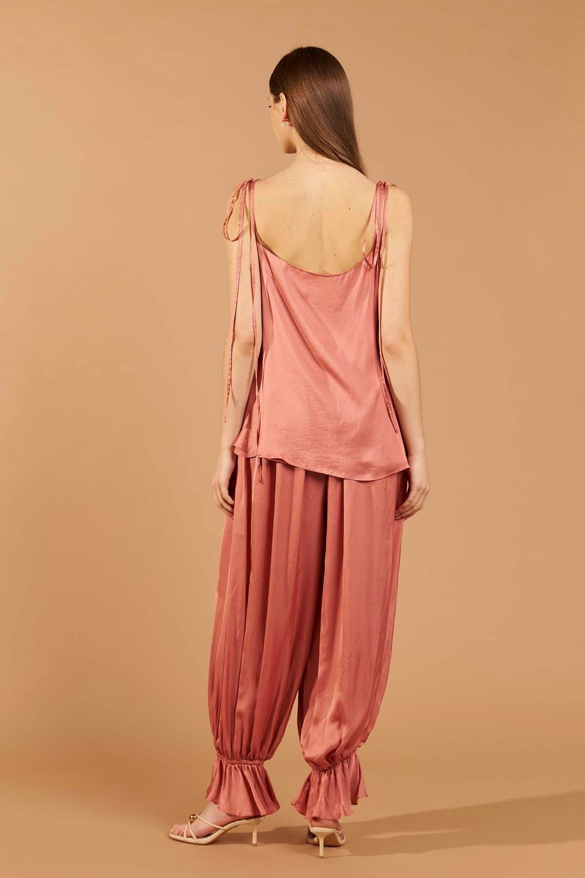 Top Cetim - Rosa Blush