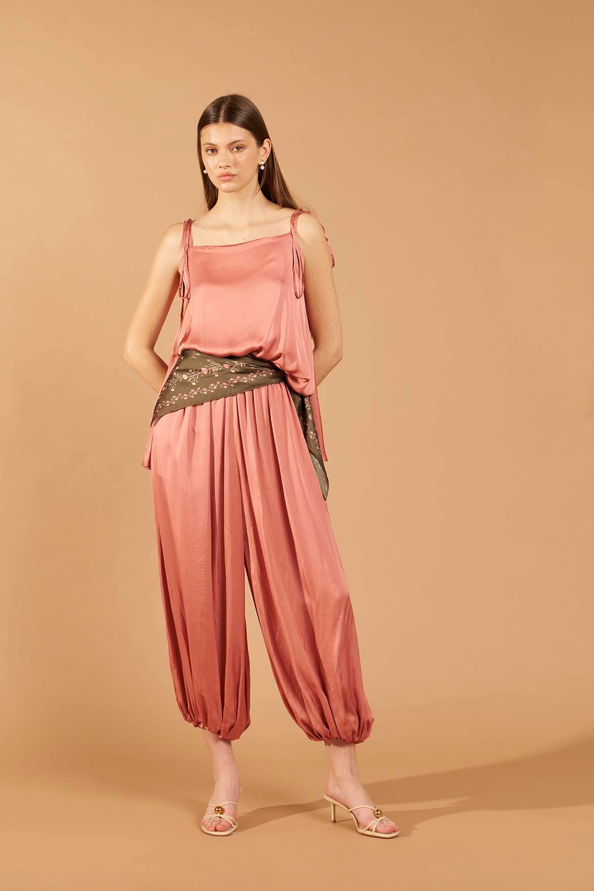 Top Cetim - Rosa Blush