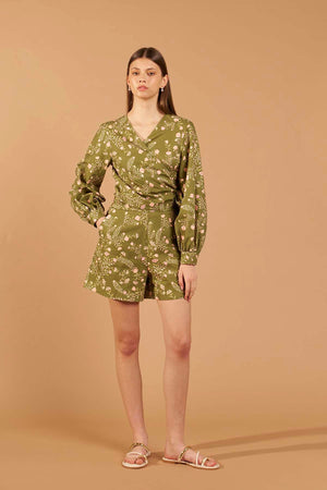 Blusa Envelope Ramos - Oliva
