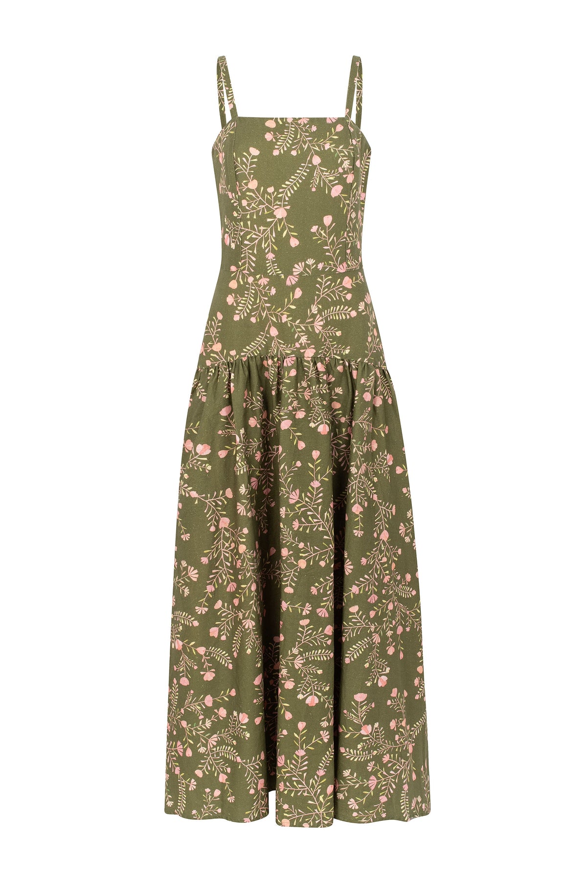 Vestido Maxi Ramos - Oliva