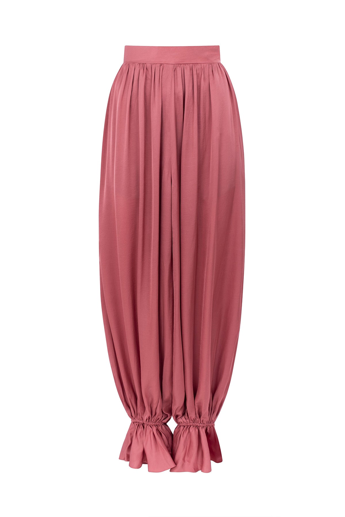 Calça Aladdin Babados - Rosa Blush