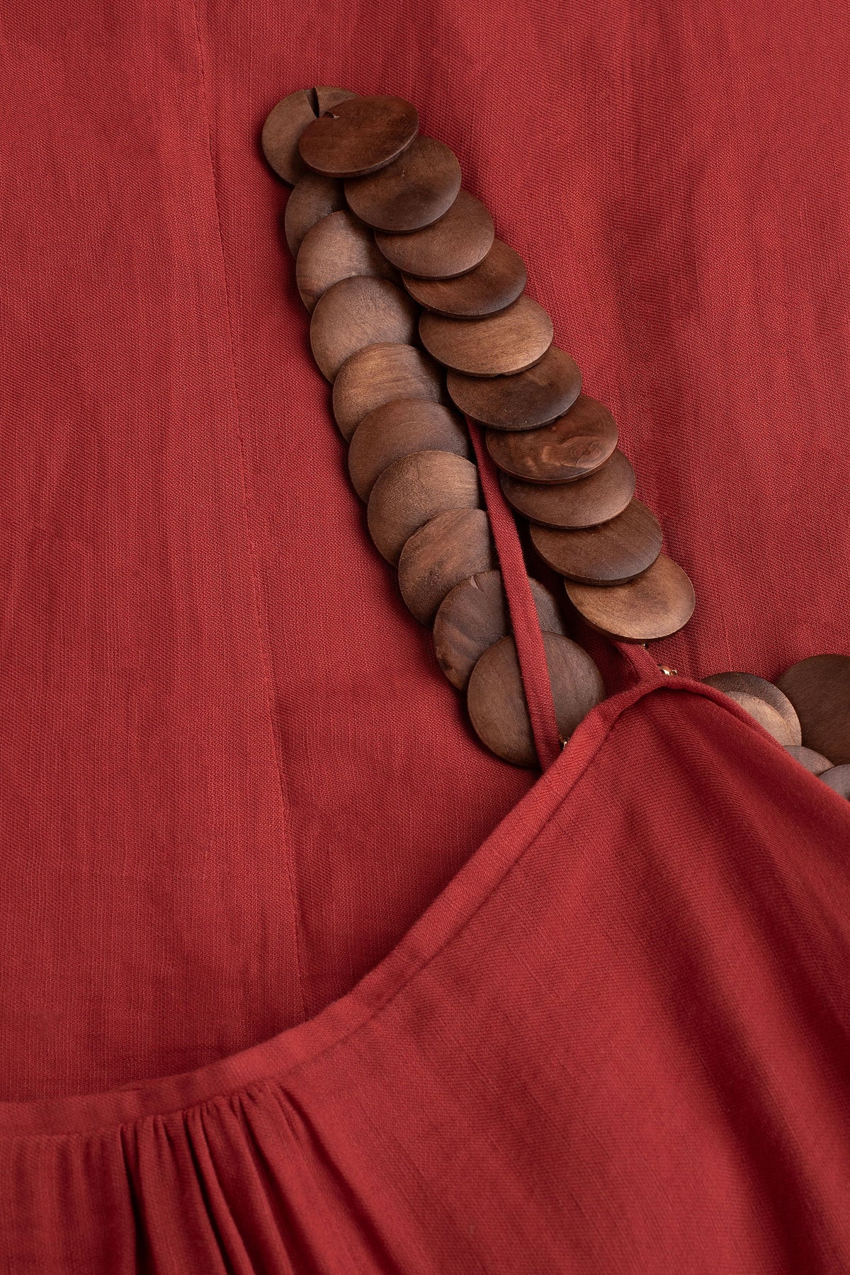 Vestido Dupla Face Maxi - Goiaba/Terracota